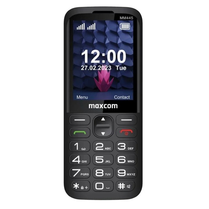 MAXCOM телефон для літніх людей MM445 4G чорний