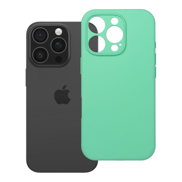 Чохол для iPhone 16 PRO Silicone 2mm (camera protection) сумісний з MagSafe м'ятний