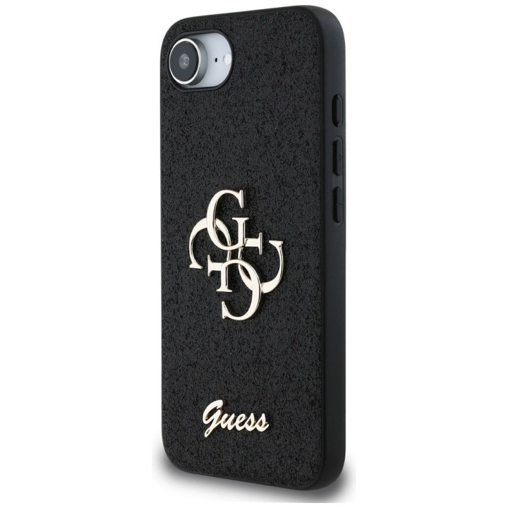 GUESS case for IPHONE 16e (SE 4 2025) GUHCPSE4HG4SGK (Fixed Glitter Big 4G) black