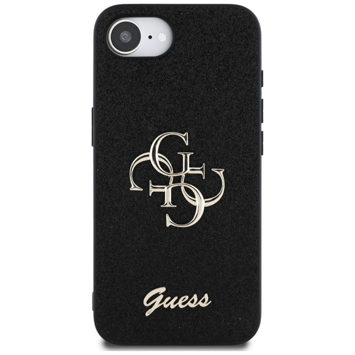 GUESS чехол для IPHONE 16e (SE 4 2025) GUHCPSE4HG4SGK (Fixed Glitter Big 4G) черный