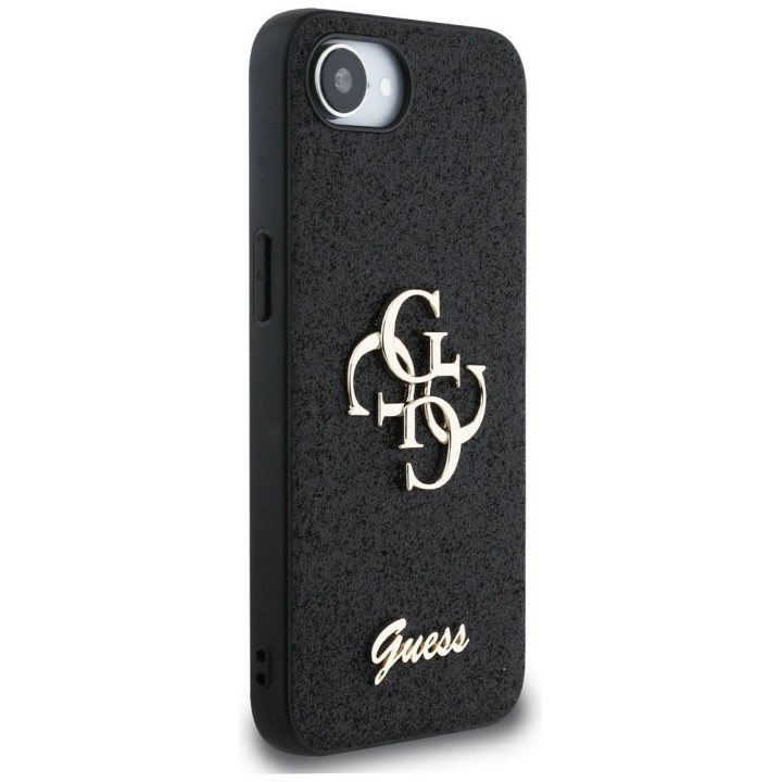 GUESS case for IPHONE 16e (SE 4 2025) GUHCPSE4HG4SGK (Fixed Glitter Big 4G) black