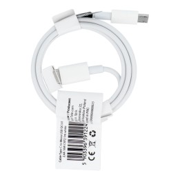 Cable USB C for Micro USB QC3.0 2,4A 18W C972 1 m white