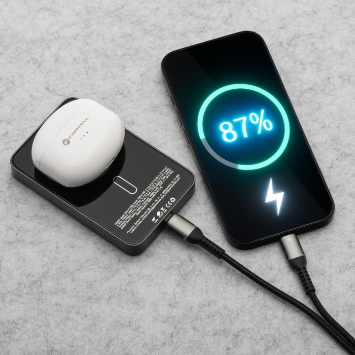 Power bank MagSafe compatible Forcell F-Energy SuperSlim F10K8 QC4.0 PD3.0 15W 10000 mAh black 0INT