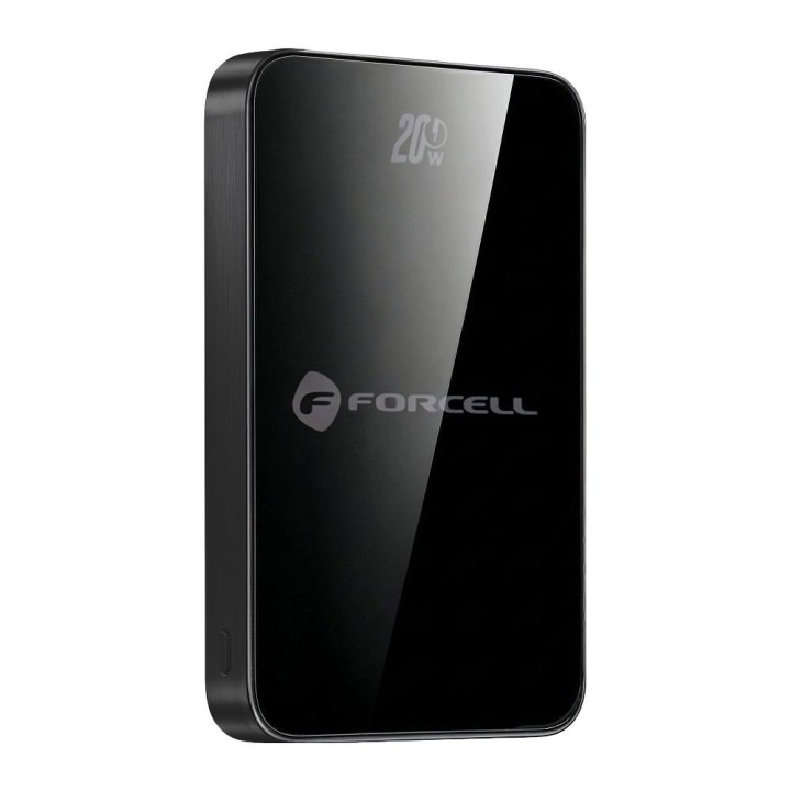 Powerbank zgodny z MagSafe Forcell F-Energy SuperSlim F10K8 QC4.0 PD3.0 15W 10000 mAh czarny 0INT