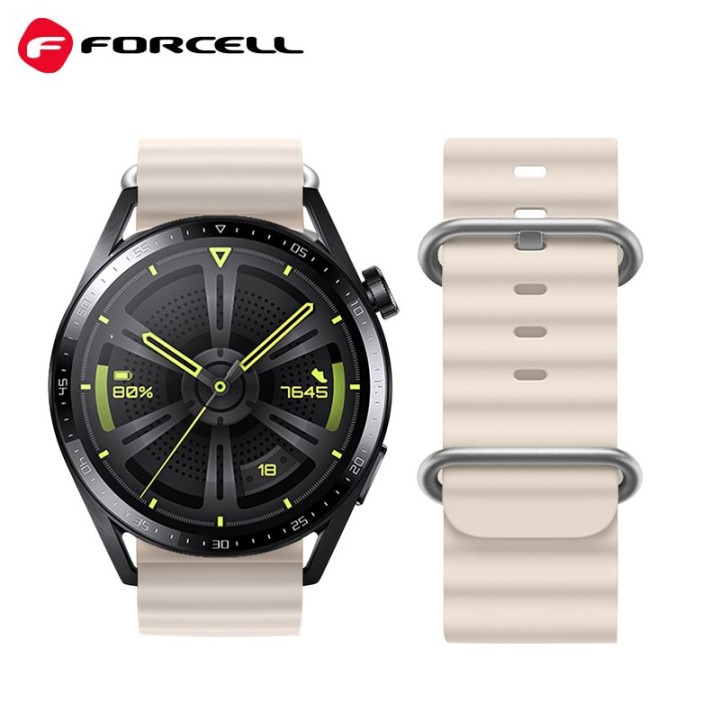 Ремешок для Samsung Galaxy Watch Forcell Forcell F-Design FS01 с отверстиями, силиконовый 20 mm звездный
