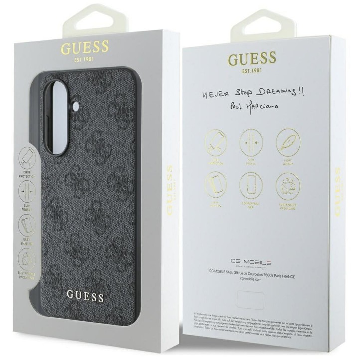 GUESS чехол для SAMSUNG A56 GUHCSA56G4GFGR (PU 4G Classic) черный