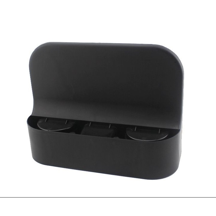 Triple cup holder black