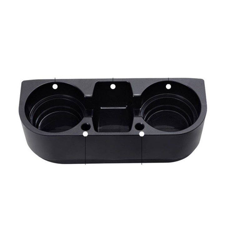 Triple cup holder black