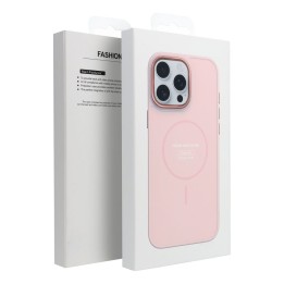 Чехол для Samsung A16 5G / A16 4G Frame Mag Cover совместимый с MagSafe пудрово-розовый