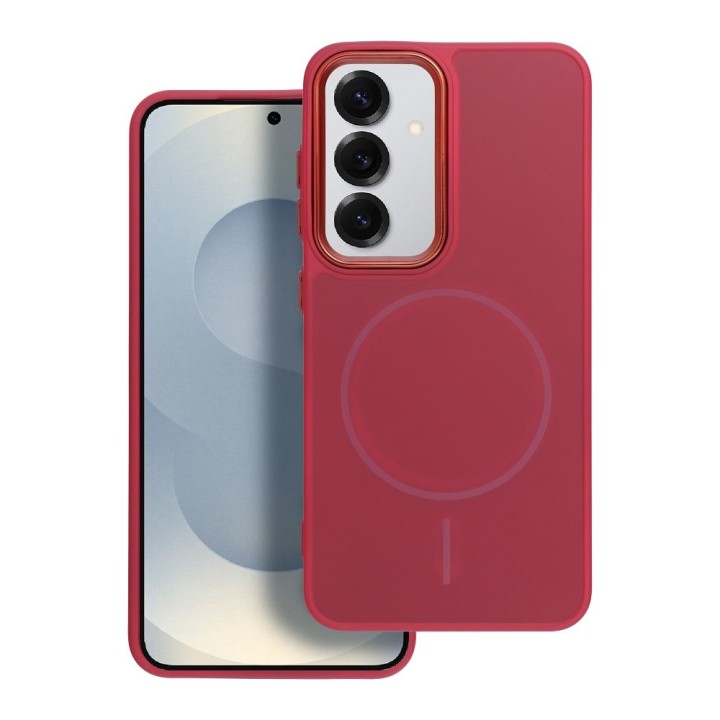 Case for Samsung A56 Frame Mag Cover MagSafe compatible magenta