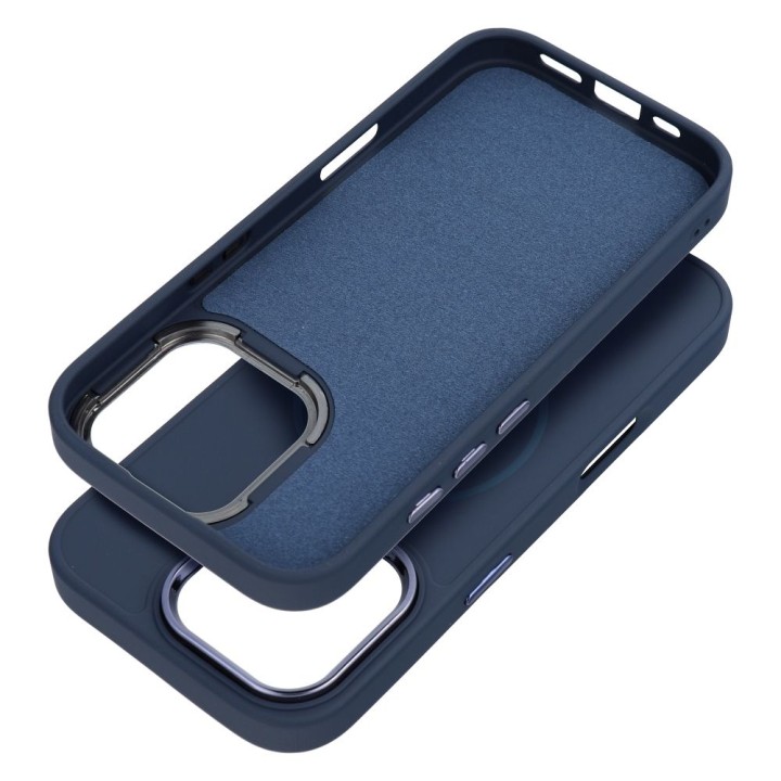 Case for iPhone 15 PRO MAX Frame Mag Cover MagSafe compatible navy blue