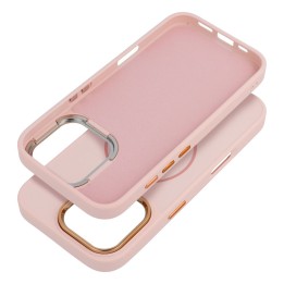 Чохол для iPhone 12 PRO Frame Mag Cover сумісний з MagSafe пудрово-рожевий