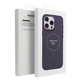 Case for iPhone 15 Frame Mag Cover MagSafe compatible purple