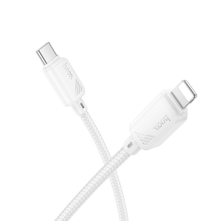 Кабель USB-C – Lightning Hoco PD 27W 1 m X113 білий
