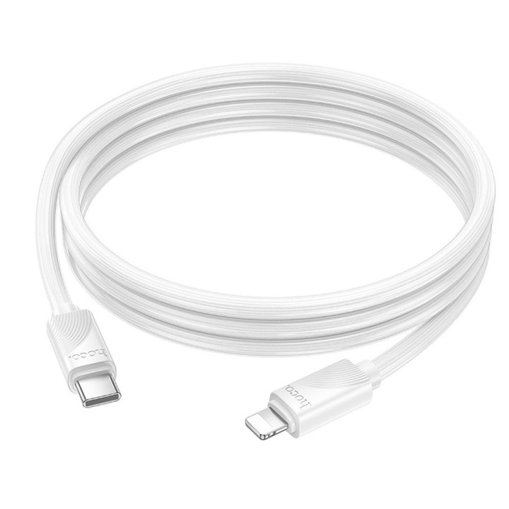 Кабель USB-C – Lightning Hoco PD 27W 1 m X114 білий