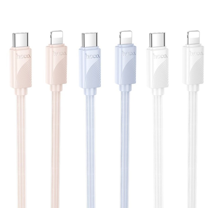 USB-C to Lightning cable Hoco PD 27W 1 m X114 white