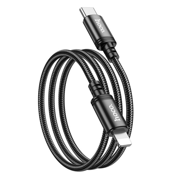 USB-C to Lightning cable Hoco PD 20W 1 m X89 black