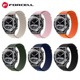 Ремінець для Samsung Galaxy Watch Forcell F-Design FS05 пряжка волокно поліестерові 20 mm темно-синій