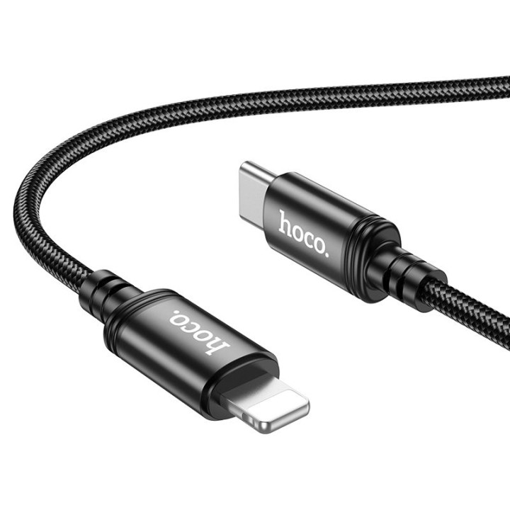 Кабель USB-C – Lightning Hoco PD 20W 1 m X89 черный