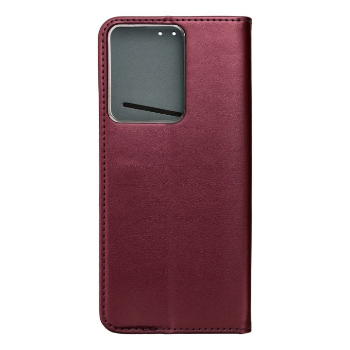 Чехол с клапаном для Realme 14 5G Smart Magneto бордовый