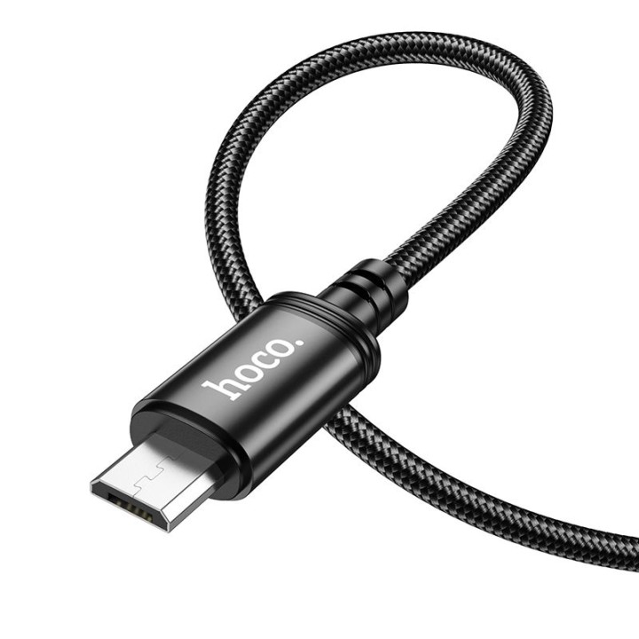 Кабель USB A для Micro USB Hoco 2,4A 1 m X89 черный