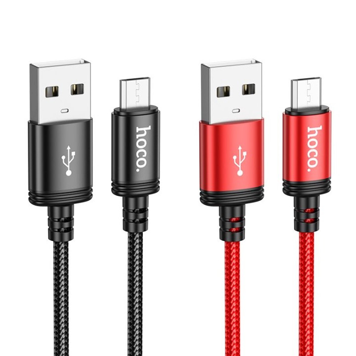 Cable USB A for Micro USB Hoco 2,4A 1 m X89 black