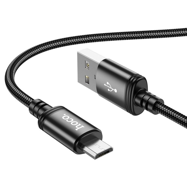 Cable USB A for Micro USB Hoco 2,4A 1 m X89 black