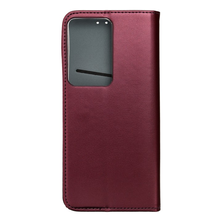 Чехол с клапаном для Realme 14x 5G Smart Magneto бордовый