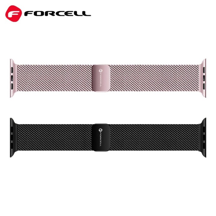 Ремінець для Apple Watch Forcell F-Design FA14 магнітний сталь 38 / 40 / 41 mm рожевий
