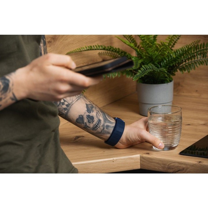 Pasek do Samsung Galaxy Watch Forcell F-Design FS05 sprzączka włókno poliestrowe 22 mm zielony