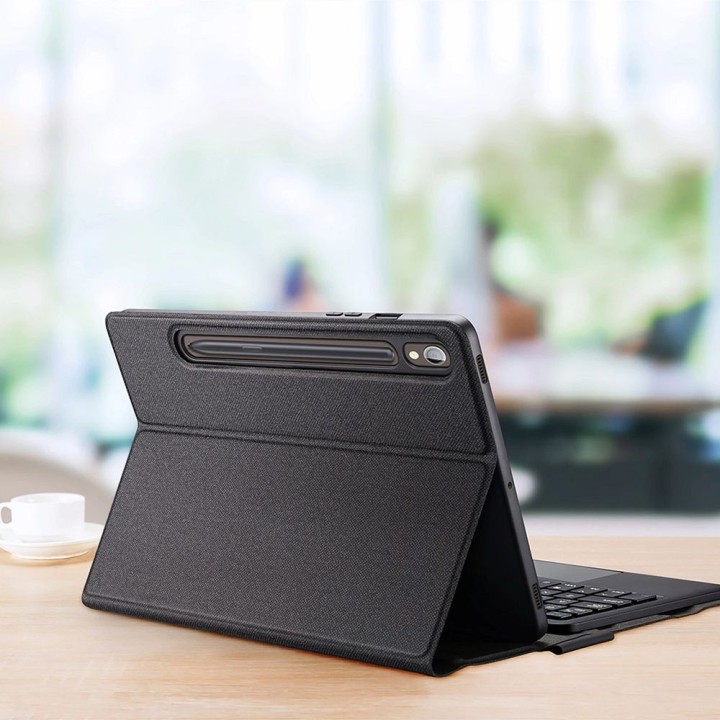 DUX DUCIS case TK foldable with keyboard wireless for SAMSUNG Tab S9/S9 FE/S10 FE black