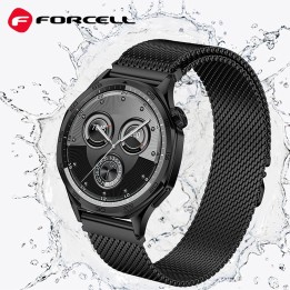 Ремінець для Samsung Galaxy Watch Forcell F-Design FS10 магнітний сталь 20 mm чорний