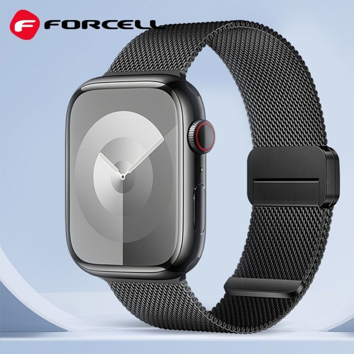 Ремінець для Apple Watch Forcell F-Design FA14 магнітний сталь 42 / 44 / 45 / 49 mm чорний