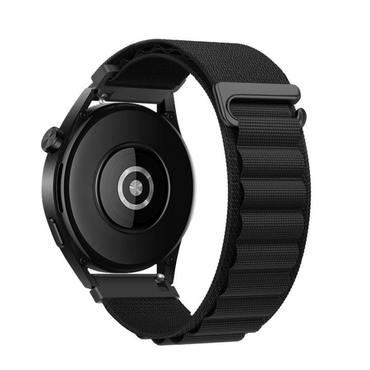 Strap for Samsung Galaxy Watch Forcell F-Design FS05 buckle, polyester fiber 22 mm black