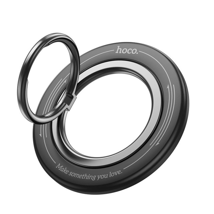 Тримач для телефону на палець Hoco магнітний Ring GH3 чорний