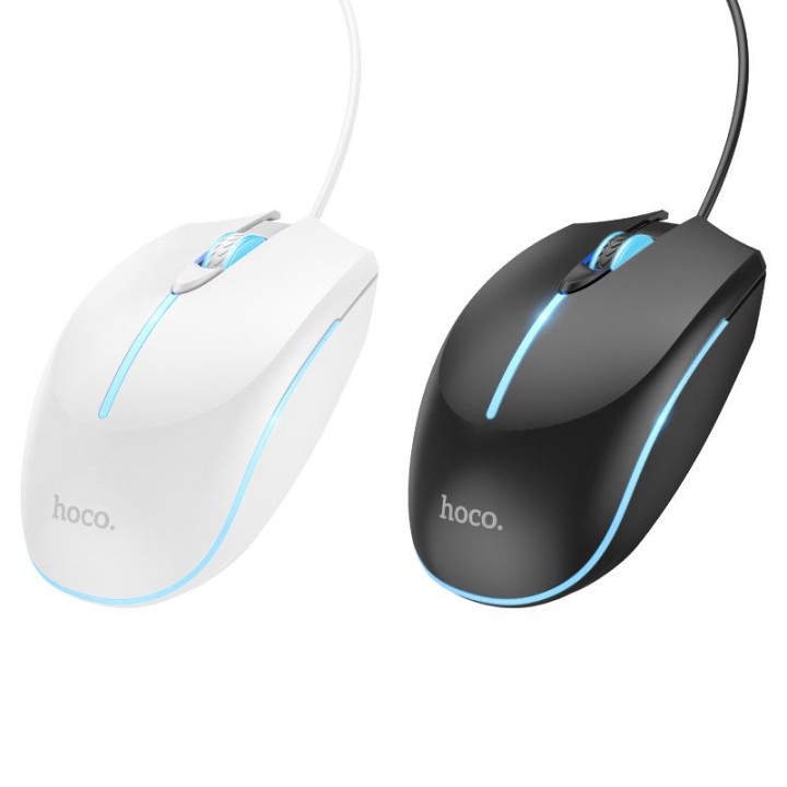 Дротова ігрова миша Hoco USB A 2400 dpi GM37 біла