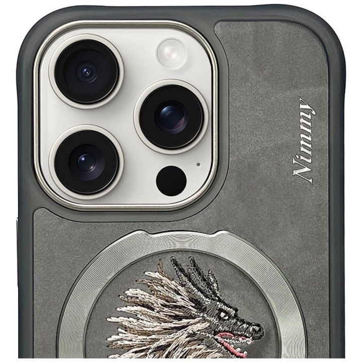 NIMMY чехол DRAGON совместимый с MagSafe для IPHONE 16 Pro Max серый