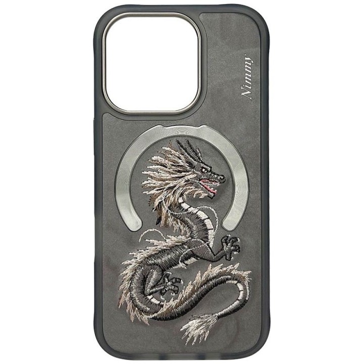 NIMMY чохол DRAGON сумісний з MagSafe для IPHONE 16 Pro Max сірий
