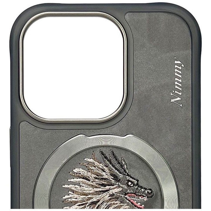 NIMMY case DRAGON compatible with MagSafe for IPHONE 16 Pro Max grey