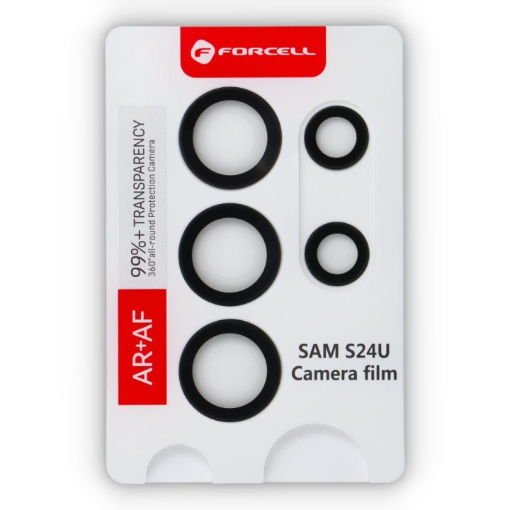 Tempered camera glass for Samsung S24 ULTRA Forcell Premium black 0INT
