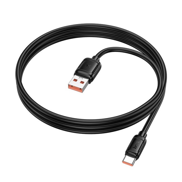 Кабель USB-A – USB-C Hoco PD 5A 100W 1 m X115 чорний