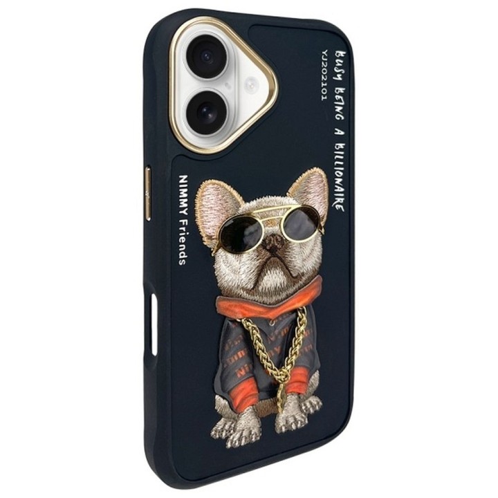 NIMMY чохол GLASSES COOL DOG для IPHONE 16 чорний