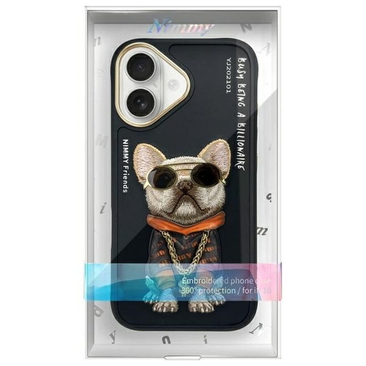 NIMMY чохол GLASSES COOL DOG для IPHONE 16 чорний