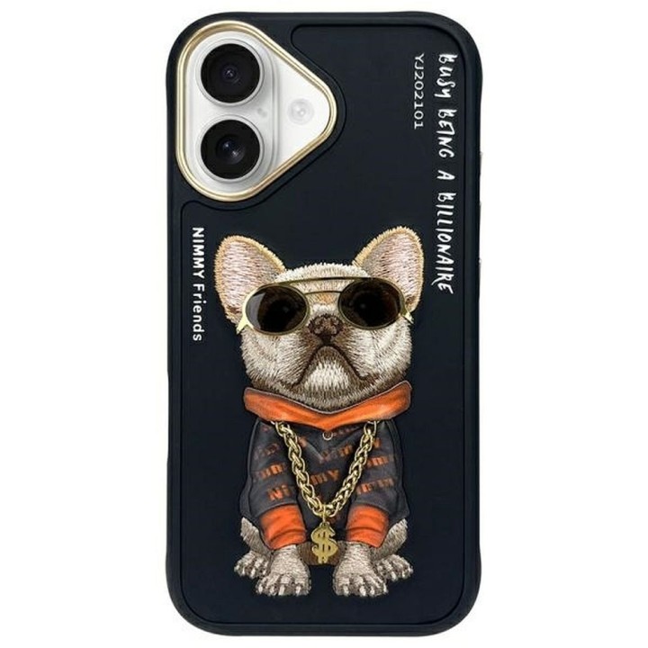 NIMMY чехол GLASSES COOL DOG для IPHONE 16 черный