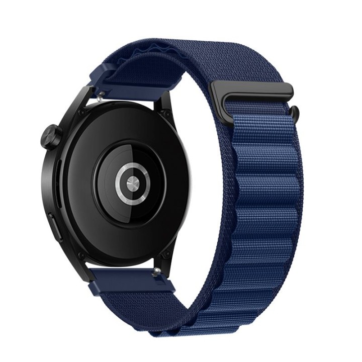 Strap for Samsung Galaxy Watch Forcell F-Design FS05 buckle, polyester fiber 22 mm navy blue