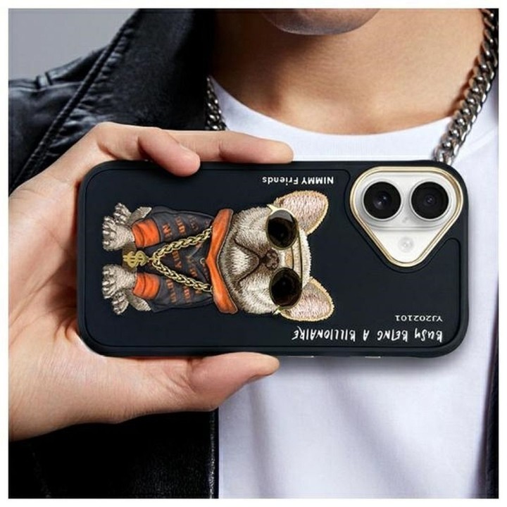 NIMMY чехол GLASSES COOL DOG для IPHONE 16 черный