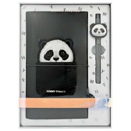 NIMMY set 2-in-1 notebook + pen BIG EYED PET 2.0 Panda black