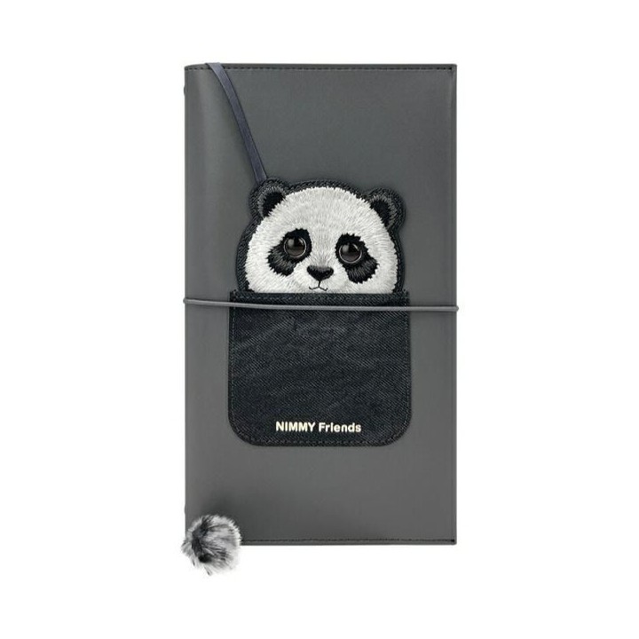 NIMMY set 2-in-1 notebook + pen BIG EYED PET 2.0 Panda black