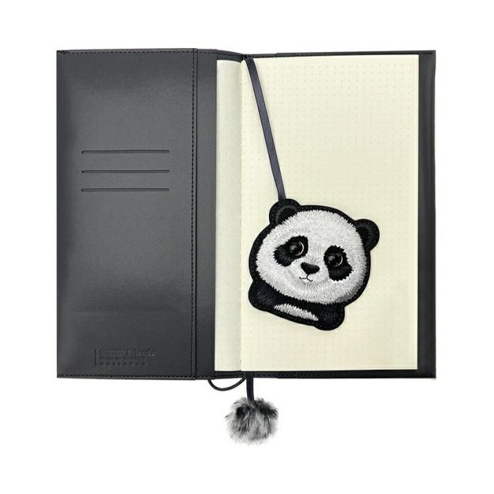 NIMMY набір 2 в 1 блокнот + ручка BIG EYED PET 2.0 Panda чорний
