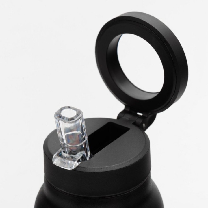 Bottle / water bottle metal with holder compatible with Magsafe 950ml black